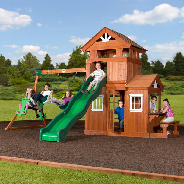 SwingnSlide Winchester Wood Complete Swing Set & Reviews Wayfair